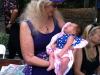 Liz meets her new two-week-old great niece KHORA BELLE DAVIS at the 2014 Cincy Blues Fest (Cincinnati, Ohio)