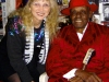 LIZ with PINETOP PERKINS backstage at Skipper's (WMNF show)
