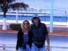 Liz & Doc in COZUMEL, MEXICO (The 2001 Blues Cruise- Regal Empress in the background).